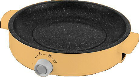 【未使用品】吉田産業 丸型電気グリル2YD-1161 オレンジ系