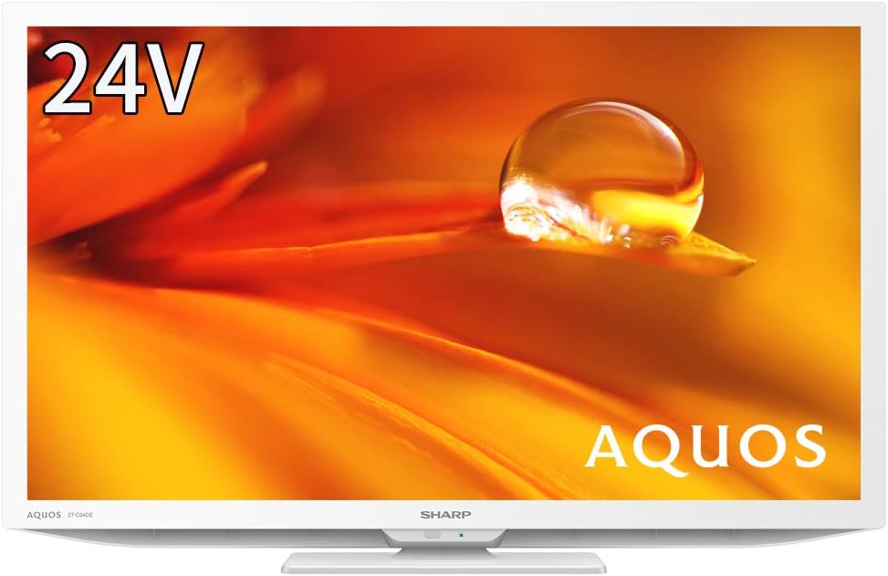 【動作確認済】【中古】訳あり 本体・リモコン(電池フタ欠品)のみ シャープ 24型 液晶テレビ AQUOS 2T-C24DE-W ホワイト系 2021年製