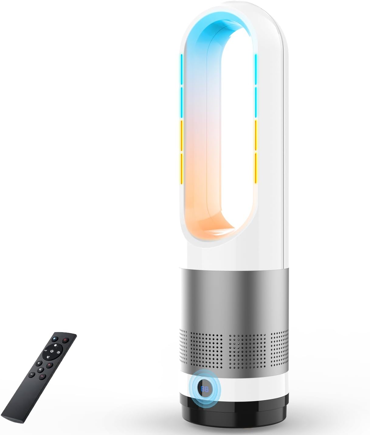 Rakuten - 【動作確認済】【中古】LRIO 冷暖両用＆羽根なし タワーファン AM-018JR ホワイト系