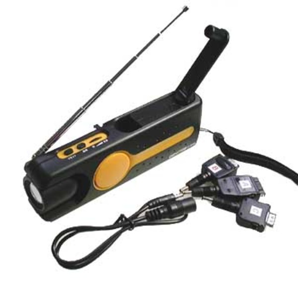 Radios - 【中古】置き古し ジェントス LEDダイナモステーション・FMラジオ付 H-536