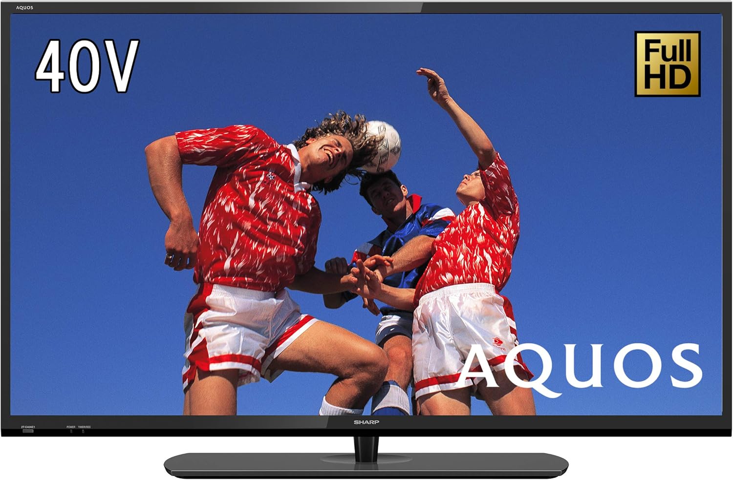 【動作確認済】【中古】本体・リモコン（互換品のみ）シャープ 40V型 液晶テレビ AQUOS 2T-C40AE1 ブラック系