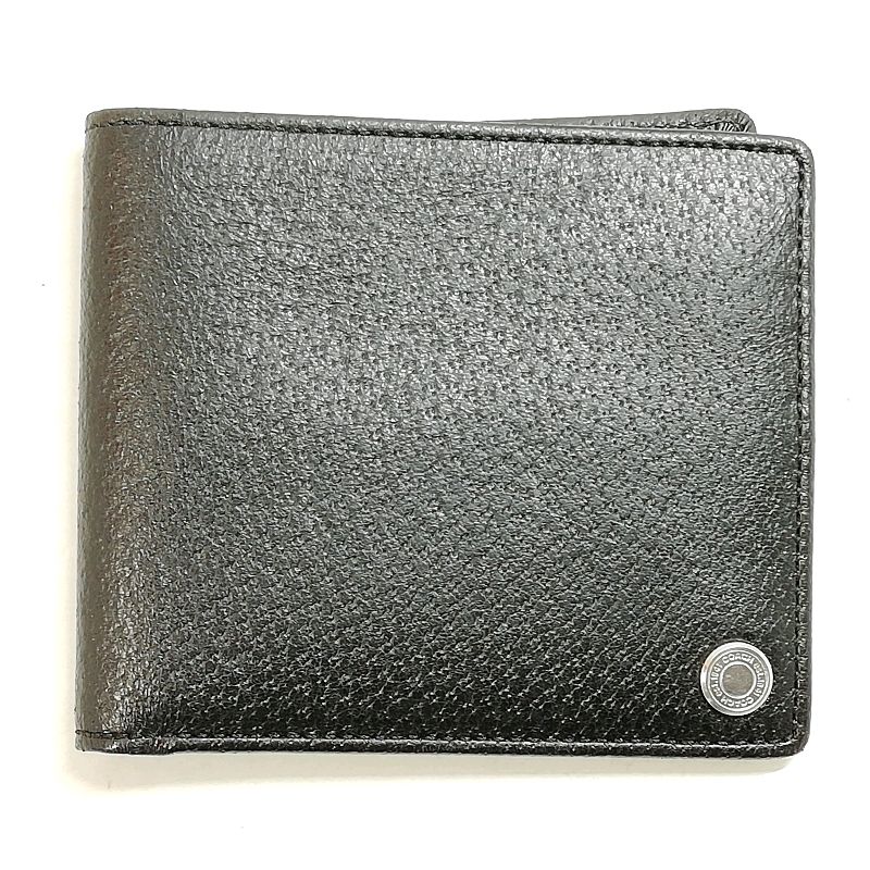 Other - 【中古】【送料無料】COACH 2つ折り札入れ ブラック×レザー※メール便でお送りします【代引き不可】