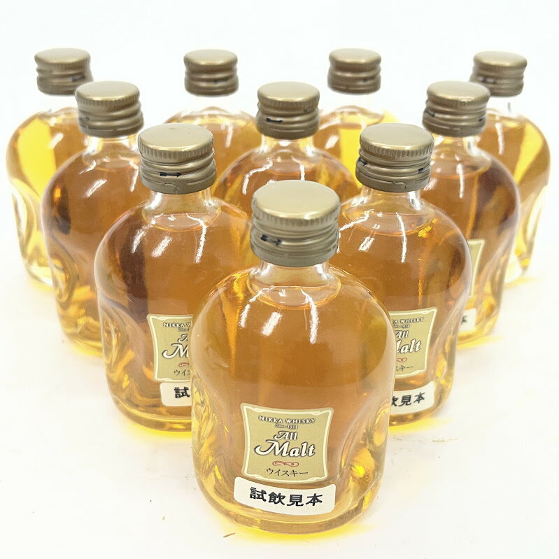 洋酒　　ニッカミニチュアオールモルト40度50ml10本セット 内容量 (ml) 50 アルコール度数 40 原産国 国産 付属品 10本セット ※古酒につきコルクが破損しやすいです。慎重に開栓しましてもきっと起こります。コルクは無保証ですのでご理解の上お求め願います。未開栓。梱包して宅急便でお送りします。弊社の商品は1点物が多く在庫限りの出品です。この機会を逃さずお急ぎ、お求めくださいませ。 C　O　N　D　I　T　I　O　N 参考ランクは、 商品状態 （未開封：美品）中古買取品 ※補足事項 ・ ・ 弊社はリサイクルショップですのでほとんどの商品は一般顧客様より店頭にて買取させていただいた商品です。したがってユーズド品であることをご理解いただき、神経質な方や、綺麗な状態にこだわる方はご購入をお避け頂き、直営店・量販店にて新品のご購入をお勧めいたします。出品ランクはあくまで参考でございます。ランクを理由としたご返品はお受けいたしかねます。ご了承くださいませ。 ■お取引について 酒類の販売について 未成年者の飲酒は法律で禁じられています。 申込者の方は注文フォームの備考の年齢欄を必ずご記入いただき送信願います。 もしご記入なき場合発送いたしかねますので予めご了承願います。 尚、お電話にて確認させていただく事もございます。 合わせてご了承くださいませ。 発送方法・送料 ◎購入商品は「宅急便」にて発送させていただきます。 【送料】 ヤマト運輸様(北海道・東北・沖縄は日本郵便様）にて発送させていただきます。送料無料 【配送日指定】 配達日指定は、購入のあった日から1週間後までとさせていただきます。 ※一週間以上先のご指定はお受けできません。ご了承ください。 【配達時間帯希望サービス】 指定なし　9:00～12:00　14:00～16:00　16:00～18:00　18:00～20:00　19:00～21:00 【同包】 複数購入された場合の送料は同梱可能ですが大きさによっては別途お見積もりになります。 【発送】 商品の発送は当日正午までに決済確認ができましたら当日発送し指定の地域には翌日のお届けをさせていただきます。 消費税について 購入金額には、消費税10%が含まれています。 お支払いについて 【決済方法】 ●代金引換：手数料（商品代金） 330円（1万円未満）440円（～3万円）660円（～10万円）1100円（～30万円） ●銀行振込（振込先は、楽天銀行とゆうちょ銀行です） ※お振込みの手数料はお客者様のご負担とさせていただきます。 ●クレジット決済 注意事項 ■下記内容に同意の上、ご入札下さいますようお願い申し上げます 　　ネット販売の性質上、パソコン環境・モニターなどの設定・仕様等で　　イメージ写真と実際の商品との色合いが若干異なる場合がございます。 ○ご購入後のキャンセルは等は、一切しておりません。 ○程度に敏感な方、神経質な方は必ず詳しい程度をお問い合わせください。 　○ご注文後、こちらからの連絡に48時間以上お返事が無い場合「お客様都合によるキャンセル」とさせて頂きます。 ○ご購入後、翌日から5営業日以内にお振込みの出来る方のみご注文下さい。 □気になる事がありましたら遠慮なくご質問下さい。 □掲載写真以外の画像もE-mailにてお送りする事が可能です。 □ご質問の返信は、取扱店舗の営業時間内に限ります。 【返品の特約】 ◇商品に欠陥がある場合を除き、返品や交換には応じておりません。 ◇商品に欠陥がある場合には送料当方負担にて、弊社が責任を持って対応させて頂きます。 ◇ご購入時についている付属品が欠品（紛失等）された場合、返品・交換はお受けできません。 ◇尚、商品の性質上、次の場合の返品・交換はお断りさせていただきます。 ・お客様の都合 ・一度ご使用になられた場合 ・イメージ違い（形状違い、大きさなど） ・連絡が無く、3日以上過ぎた場合 ◇お届けした商品がご注文の商品と異なっていた場合や事故等による損傷(不良品)が見られた場合、商品到着後48時間以内に「お電話かE-mail」にて、ご連絡をお願い致します。 【返金について】 ◇返品特約にあるお客様の都合以外の理由で返品となった場合、返金時の振込手数料は弊社にて負担いたします。 ◇銀行振込・代金引換などで、お客様が商品代金をお支払い後に「キャンセル（取消し）」をされた 場合、商品代金の返金はトラブル防止の為「ご購入者様名義への銀行振込」とさせていただきます。 ◇お振込みの際にかかる「手数料（振込手数料等）」は、お客様のご負担とさせていただきます。 ◇返金金額は、手数料を差し引いた商品代金（消費税込み）となります。