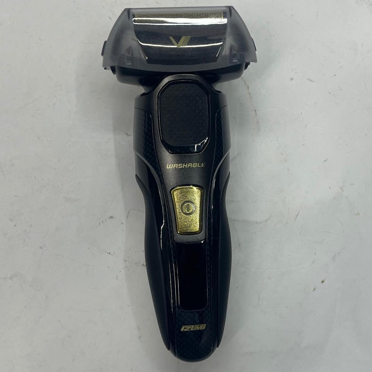 【動作確認済】【中古】IZUMI 4枚刃シェーバー オリジナル Z-DRIVE カーボン調 IZF-VE930-Z　※アダプター欠品専用品です
