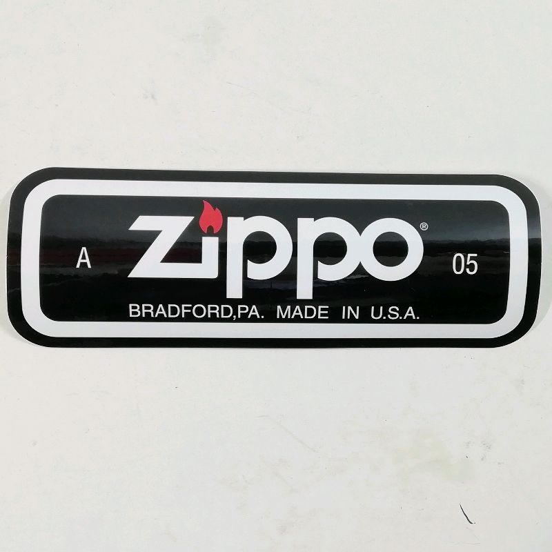 【未使用品】【送料無料】ZIPPO ジッポー ステッカーシール ブラック系 A 05 非売品※メール便でお送りします【代引き不可】
