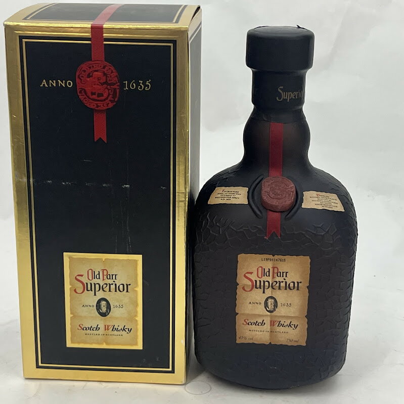 【未成年の飲酒は法律で禁じられています】Old Parr(オールドパー) スーペリア 箱入り 旧ボトル ブレンデッド ウイスキー イギリス 750ml ]