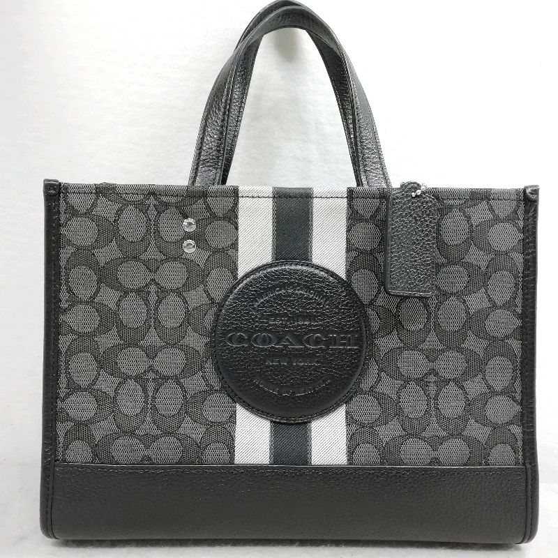 【美品】COACH コーチ シグネチャー ハンドバッグ　ブラック×グレー6094 楽天市場】コーチ シグネチャー（ハンドバッグ｜レディースバッグ