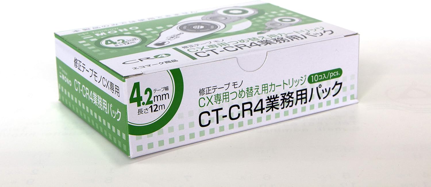 樂天商城 - 【未使用品】トンボ鉛筆 モノCX用カートリッジ 幅4.2mm 10個　CT-CR4BLK10P