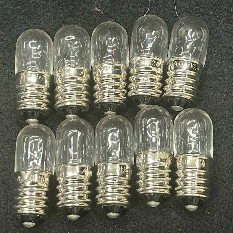 Rakuten - 【未使用】パネル球 T13 E12 18V 2W(10個）パイロットランプ　交換電球※メール便でお送りします