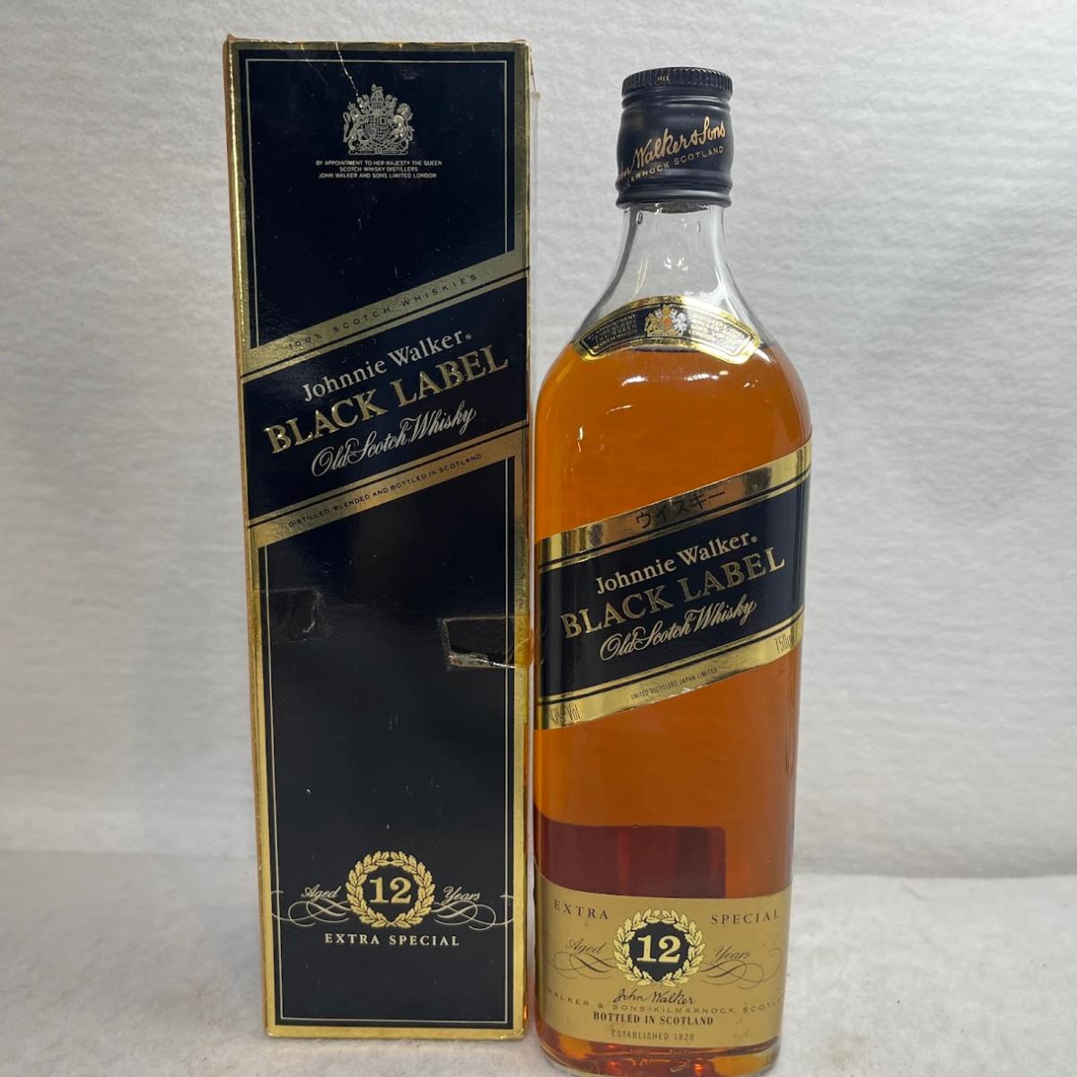 Rakuten - 【未成年の飲酒は法律で禁じられています】ジョニーウォーカー 黒ラベル ブラック　750ml43度