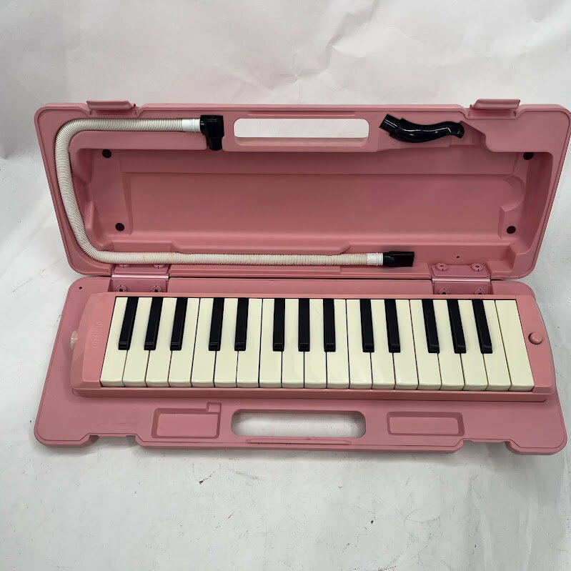 【動作品】YAMAHA(ヤマハ) ピアニカ パステルピンク P-32DP　鍵盤ハーモニカ　32鍵