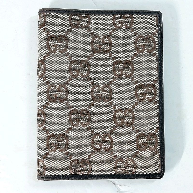 乐天商城 - 【中古】【送料無料】GUCCI 04009.3661 パスケース カードケース GGキャンバス×レザー ブラウン※メール便でお送りします【代引き不可】