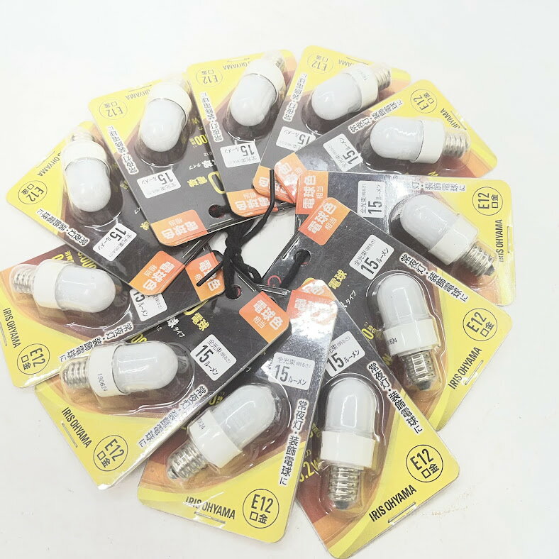 樂天商城 - 【未使用】アイリスオーヤマ 【ケース販売特価 10+1個セット】LED電球 ナツメ球タイプ 電球色相当 全光束15lm E12口金 LDT1L-G-E12_set10+1個おまけ※メール便でお送りします