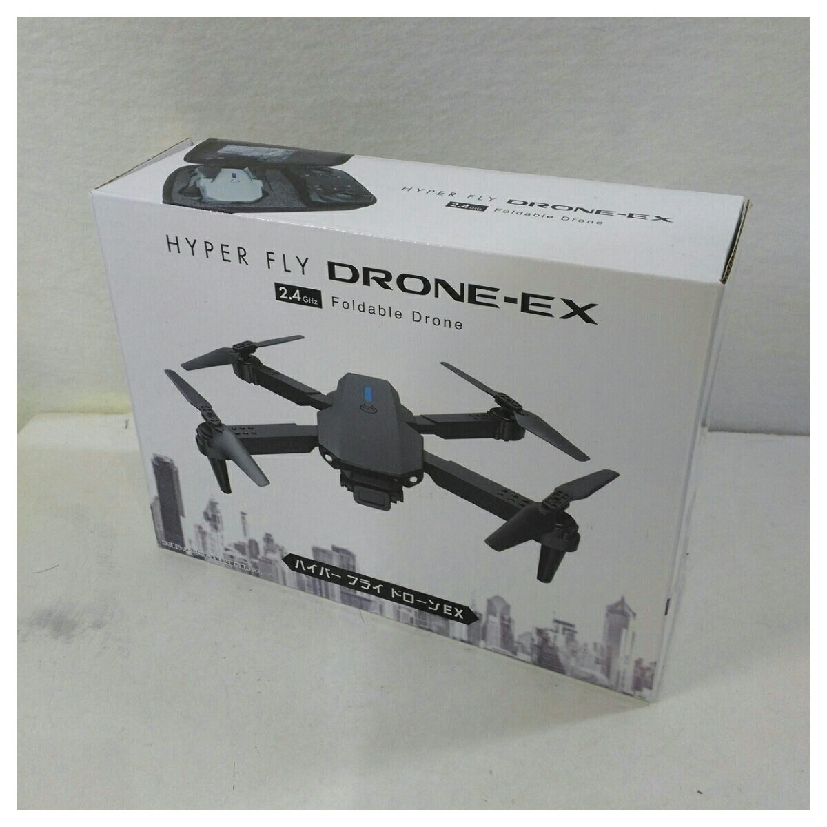 乐天商城 - 【中古】トーシン産業 HYPER FLY DRONE-EX 2.4G 折りたたみ式ドローン グレー系