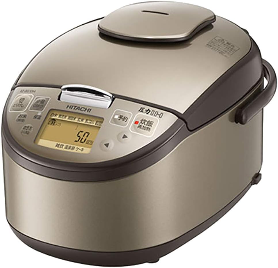 乐天商城 - 【動作確認済】【中古】本体のみ 日立 圧力IH炊飯ジャー 5.5合炊き 黒厚鉄釜 ライトブラウン RZ-BG10M-T 2019年製