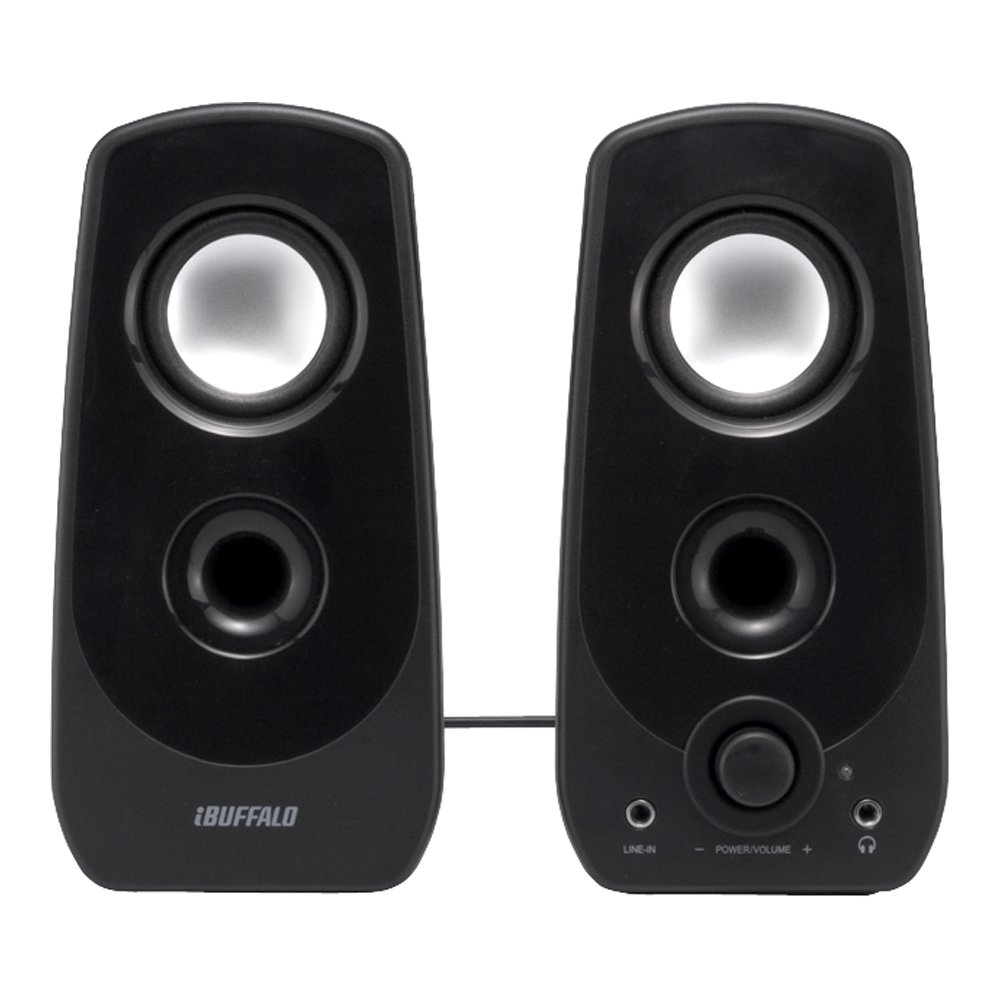 乐天商城 - 【動作確認済】【中古】バッファロー 2.0ch マルチメディアスピーカー USB電源/ステレオミニプラグ音源 ブラック BSSP28UBK
