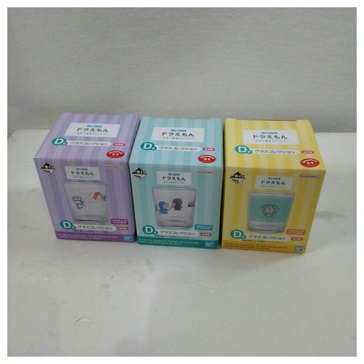樂天商城 - 【未使用品】一番くじ ドラえもん～ひみつ道具といっしょ～ D賞 グラスコレクション3種セット