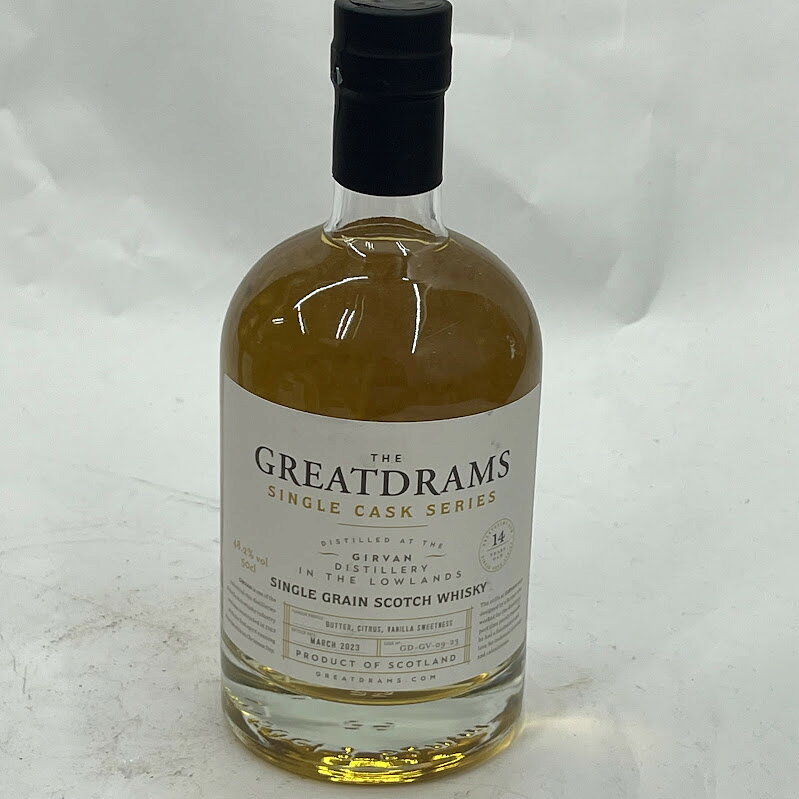 洋酒　　ガーバン　シングルグレン　グレートドラムス　14年　500ml48.2度 内容量 (ml) 500 アルコール度数 48.2 原産国 イギリス 付属品 ※古酒につきコルクが破損しやすいです。慎重に開栓しましてもきっと起こります。コルクは無保証ですのでご理解の上お求め願います。未開栓。梱包の上宅急便でお送りします。 C　O　N　D　I　T　I　O　N 参考ランクは、 商品状態 酒美品 ※補足事項 ・オーダーチーズ ・弊社の商品は1点物が多く在庫限りの出品です。この機会を逃さずお急ぎ、お求めくださいませ。 ・ 弊社はリサイクルショップですのでほとんどの商品は一般顧客様より店頭にて買取させていただいた商品です。したがってユーズド品であることをご理解いただき、神経質な方や、綺麗な状態にこだわる方はご購入をお避け頂き、直営店・量販店にて新品のご購入をお勧めいたします。出品ランクはあくまで参考でございます。ランクを理由としたご返品はお受けいたしかねます。ご了承くださいませ。 ■お取引について 酒類の販売について 未成年者の飲酒は法律で禁じられています。 申込者の方は注文フォームの備考の年齢欄を必ずご記入いただき送信願います。 もしご記入なき場合発送いたしかねますので予めご了承願います。 尚、お電話にて確認させていただく事もございます。 合わせてご了承くださいませ。 発送方法・送料 ◎購入商品は「宅急便」にて発送させていただきます。 【送料】 ヤマト運輸様(北海道・東北・沖縄は日本郵便様）にて発送させていただきます。 送料無料 【配送日指定】 配達日指定は、購入のあった日から1週間後までとさせていただきます。 ※一週間以上先のご指定はお受けできません。ご了承ください。 【配達時間帯希望サービス】 指定なし　9:00～12:00　14:00～16:00　16:00～18:00　18:00～20:00　19:00～21:00 【同包】 複数購入された場合の送料は同梱可能ですが大きさによっては別途お見積もりになります。 【発送】 商品の発送は当日正午までに決済確認ができましたら当日発送し指定の地域には翌日のお届けをさせていただきます。 消費税について 落札金額には、消費税10%が含まれています。 お支払いについて 【決済方法】 ●代金引換：手数料（商品代金） 330円（1万円未満）440円（～3万円）660円（～10万円）1100円（～30万円） ●銀行振込（振込先は、楽天銀行とゆうちょ銀行です） ※お振込みの手数料はお客者様のご負担とさせていただきます。 ●クレジット決済 注意事項 ■下記内容に同意の上、ご入札下さいますようお願い申し上げます 　　ネット販売の性質上、パソコン環境・モニターなどの設定・仕様等で　　イメージ写真と実際の商品との色合いが若干異なる場合がございます。 ○ご購入後のキャンセルは等は、一切しておりません。 ○程度に敏感な方、神経質な方は必ず詳しい程度をお問い合わせください。 　○ご注文後、こちらからの連絡に48時間以上お返事が無い場合「お客様都合によるキャンセル」とさせて頂きます。 ○ご購入後、翌日から5営業日以内にお振込みの出来る方のみご注文下さい。 □気になる事がありましたら遠慮なくご質問下さい。 □掲載写真以外の画像もE-mailにてお送りする事が可能です。 □ご質問の返信は、取扱店舗の営業時間内に限ります。 【返品の特約】 ◇商品に欠陥がある場合を除き、返品や交換には応じておりません。 ◇商品に欠陥がある場合には送料当方負担にて、弊社が責任を持って対応させて頂きます。 ◇ご購入時についている付属品が欠品（紛失等）された場合、返品・交換はお受けできません。 ◇尚、商品の性質上、次の場合の返品・交換はお断りさせていただきます。 ・お客様の都合 ・一度ご使用になられた場合 ・イメージ違い（形状違い、大きさなど） ・連絡が無く、3日以上過ぎた場合 ◇お届けした商品がご注文の商品と異なっていた場合や事故等による損傷(不良品)が見られた場合、商品到着後48時間以内に「お電話かE-mail」にて、ご連絡をお願い致します。 【返金について】 ◇返品特約にあるお客様の都合以外の理由で返品となった場合、返金時の振込手数料は弊社にて負担いたします。 ◇銀行振込・代金引換などで、お客様が商品代金をお支払い後に「キャンセル（取消し）」をされた 場合、商品代金の返金はトラブル防止の為「ご購入者様名義への銀行振込」とさせていただきます。 ◇お振込みの際にかかる「手数料（振込手数料等）」は、お客様のご負担とさせていただきます。 ◇返金金額は、手数料を差し引いた商品代金（消費税込み）となります。 類似商品はこちらノースブリティッシュ　シングルグレン　12年　9,980円クライゲラヒ 6年　シングルモルト　グレートド9,980円グレートドラムス　ピーティッドブレンデッドモル9,980円グレートドラムス　ベンリンネス　9年　500m9,980円グレンフィディック500ml43度ピュアモルト4,980円グレンフィディック　750ml　43度　ピュア8,980円バランタイン 17年 トリビュートリリース 716,800円ゴールドフィンチGWM8年シングルモルト70012,800円グレン・パーク12年　スコッチウイスキー　703,980円2026/08/01 更新