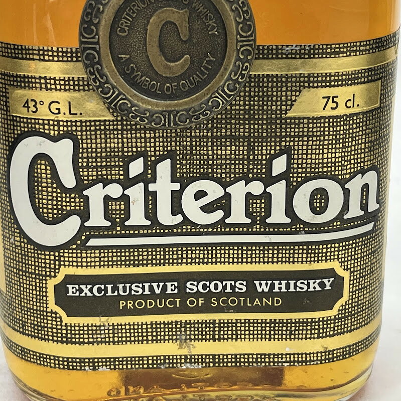 【未成年の飲酒は法律で禁じられています】クライテリオン　750ml43度　スコッチウイスキー　特級　※液ヘリ1205g restation-10077321 リサイクルショップリステーション サンプル画像2