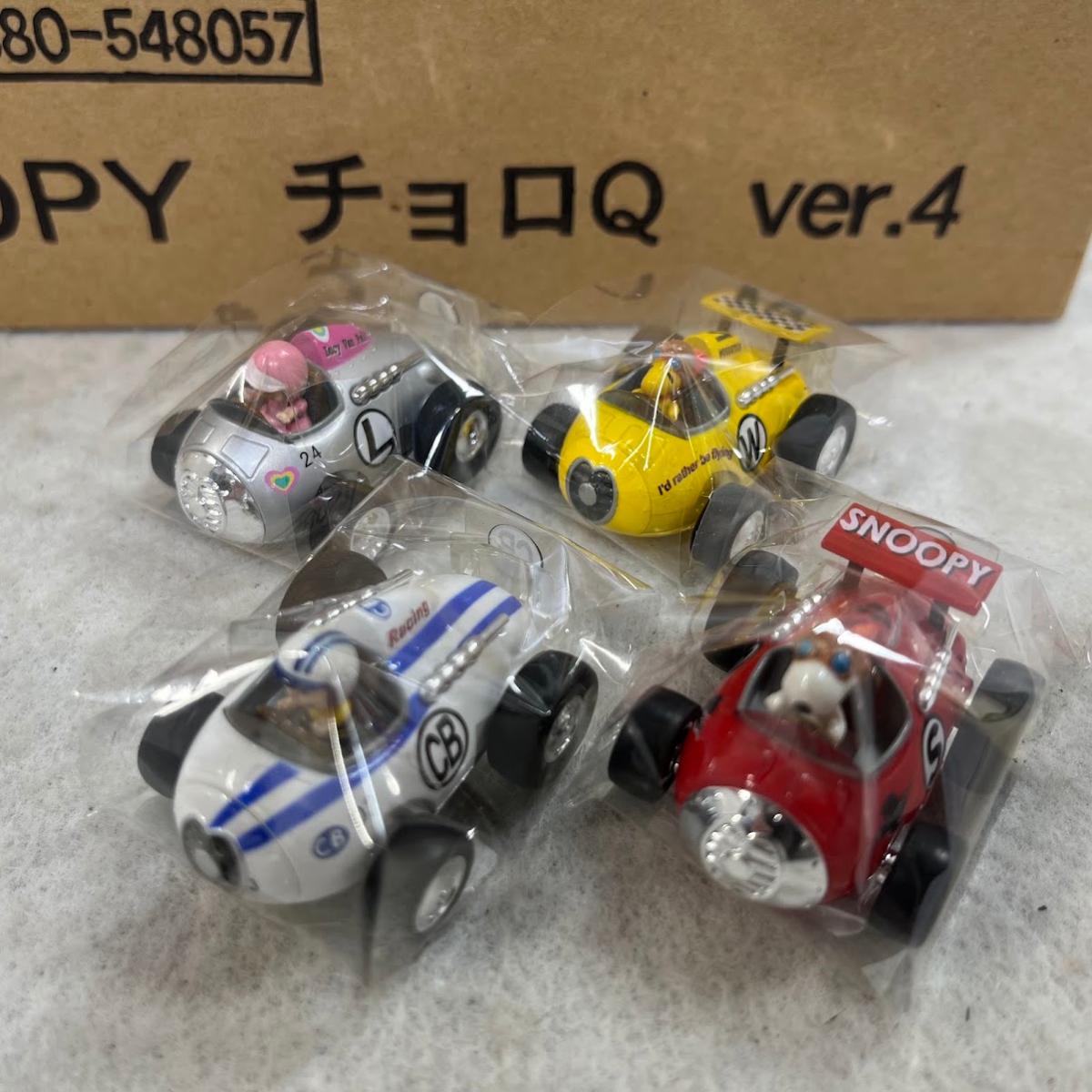 【中古】スヌーピーチョロQ ピーナッツコレクション ver.4　4台セット