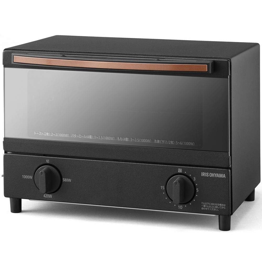 【動作確認済】【中古】スチームカップ欠品・本体のみ アイリスオーヤマ スチームオーブントースター 2枚焼き ブラック BLSOT-011-B 2024年製