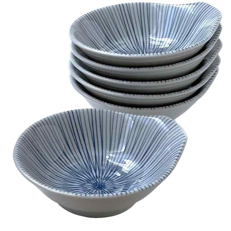 風景ドットコム 美濃焼 千筋十草 とんすい 呑水 5個セット 日本製