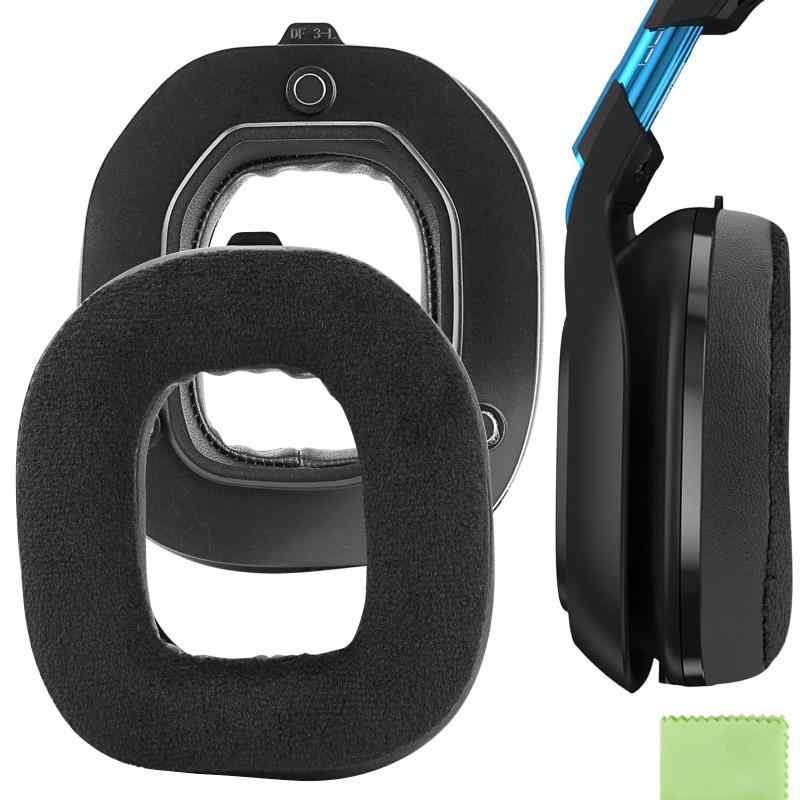 Geekria イヤーパッド Comfort 互換性 パッド アストロテック Astro A50 Gen 3 ヘッドホンに対応 パッド イヤー/イヤーカップ (ハイブリッドベロア/黒)