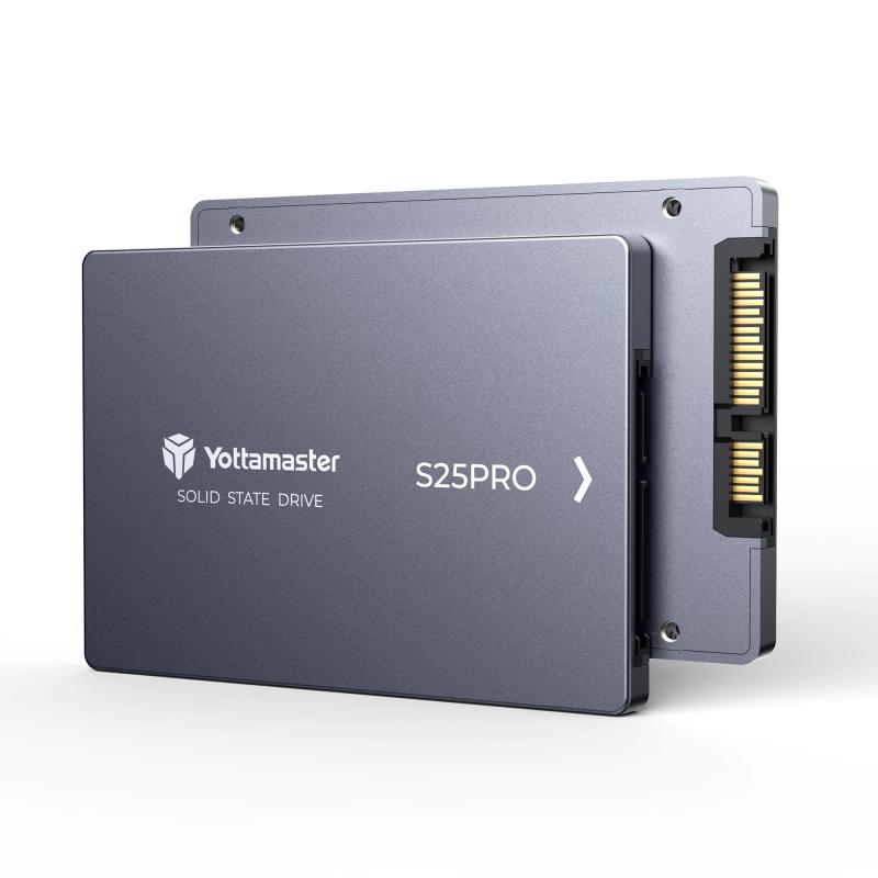 Yottamaster S25PRO SATA SSD 2.5'' SSD SATA III 6Gb/s Internal Solid State Drive Up to 500MB/s, ITプロ、オフィスユーザー、クリエイター向けのノートパソコンおよ