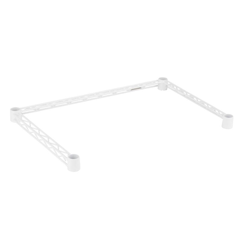 ドウシシャ ルミナス ラック スチールラック 補強パーツ コの字バー ワイヤーバー 白 幅61×奥行41cm LL..