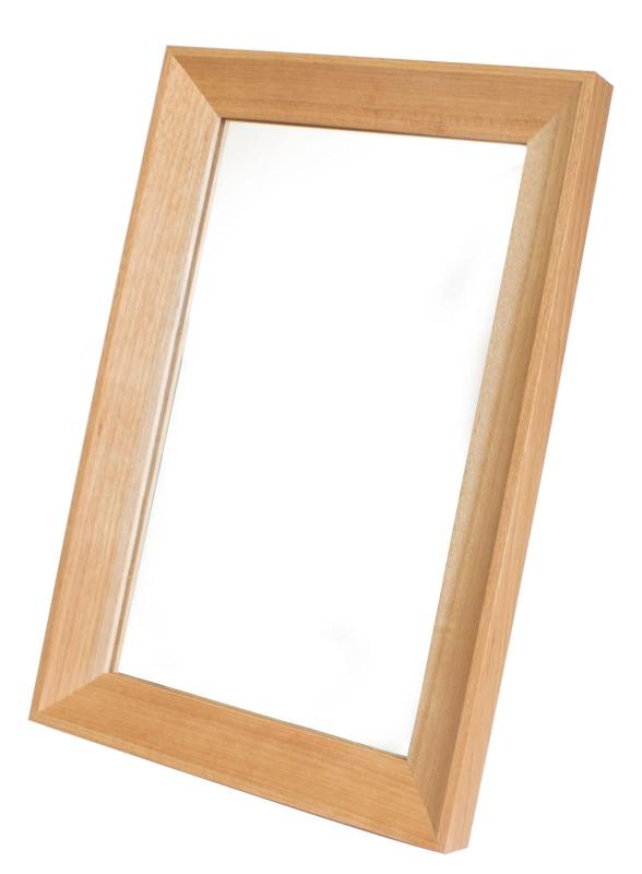 オークヴィレッジ 卓上ミラー 木製 木目 ナチュラル 日本製 国産 無垢材 ‎幅17.6×奥行1.8（スタンド時 ..