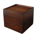 J-kitchens 重箱 弁当箱 木製 宴 三段重 箱 漆 小 16.5cm × 16.5cm × 15cm 3000ml