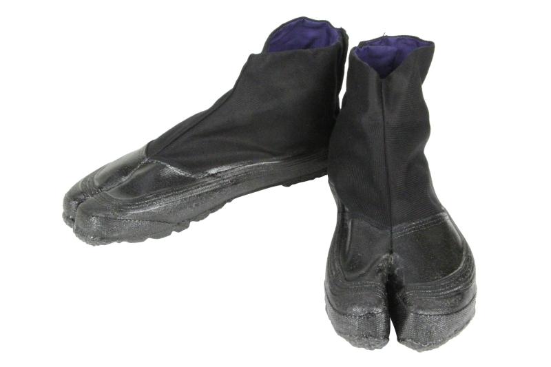 [Nisshin Rubber Co Ltd] 作業靴 自力3枚地下たび 糊高 3枚ハゼ 先芯無し メンズ(3.0)