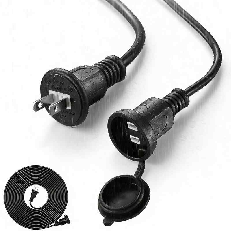 DanYee 防雨型 延長コード PSE認証 [1年品質] エコ 屋外 防雨キャップ付 作業用 延長ケーブル