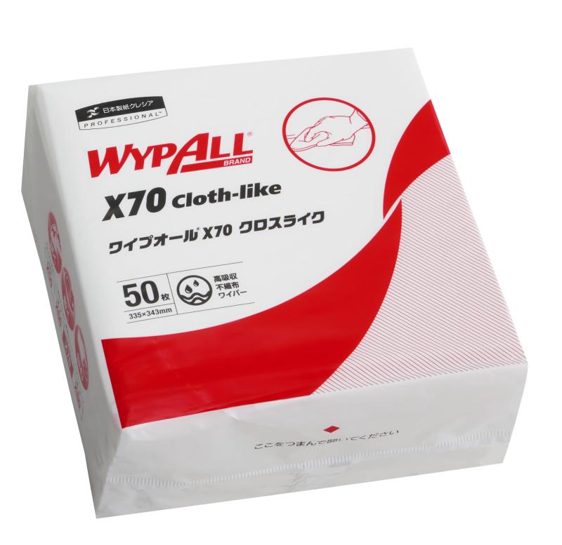 クレシア ワイプオールX70 クロスライク 4つ折り 不織布ワイパー レギュラー 60575