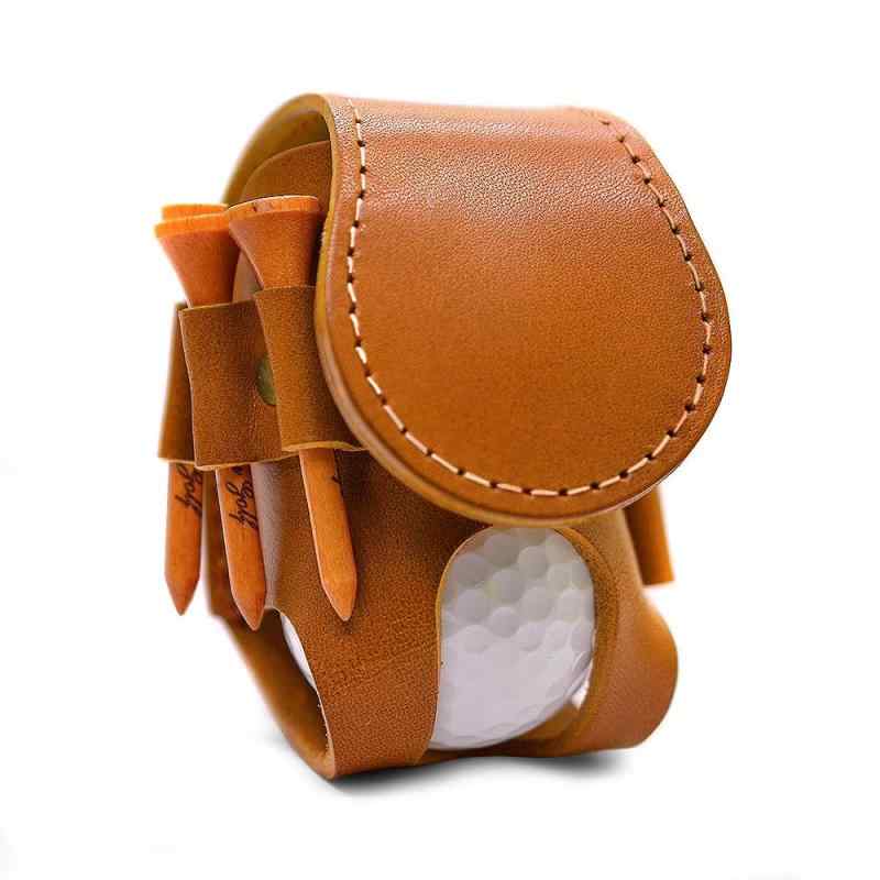 オールレザーの贅沢な逸品 本革 ゴルフボール用ケース 日本製 ボールポーチ ホルダー グリーンフォーク マーカー La Perla Azzurra社製 イタリアンレザー ハンドメイド プレゼント 父の日 誕生