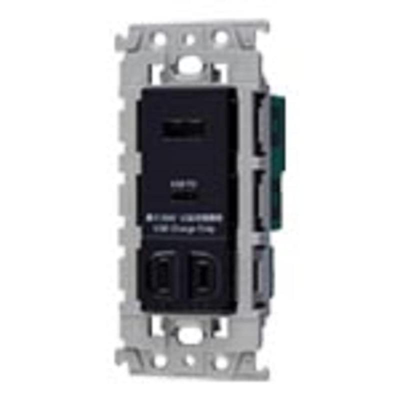 パナソニック(Panasonic) 埋込充電用USBコンセント2ポート 18W USB-A・C グレー