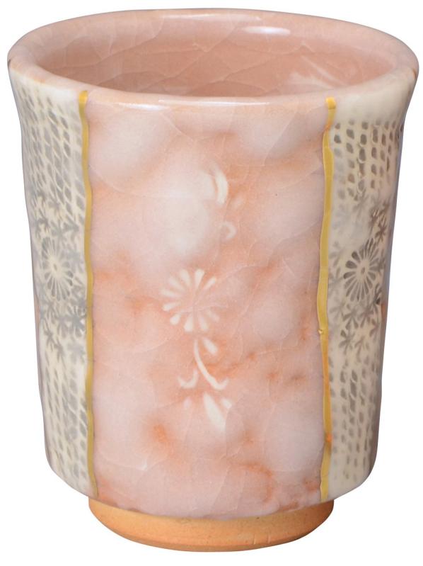 京焼 清水焼 喜信窯 京焼 清水焼 喜信窯 湯呑 大 鉄絵三島 uyt971-01