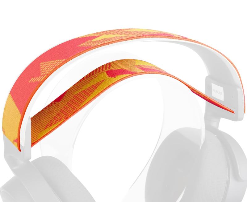 SOULWIT ヘッドバンド ヘッドホン バンド SteelSeries Arctis 7/7+/7X/7P/7P+/9/9X/Pro/Prime 用 フレキシブル ファブリック 交換用 ヘッドバンド パッド ヘッドセット 互換性 ヘッドストラップ クッ