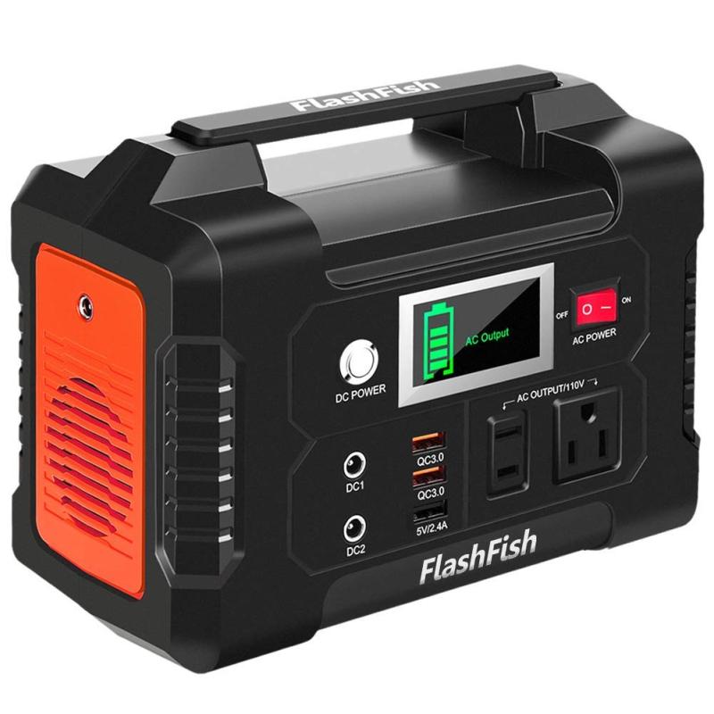 FlashFish ポータブル電源 151Wh/200W 小型 軽量 ぽーたぶる電源 ソーラーパネル 太陽光発電 折りたたみ式 薄型 コンパクト ソーラー発電 発電機 家庭用蓄電池 ポータブルバッテリー キャンプ 車