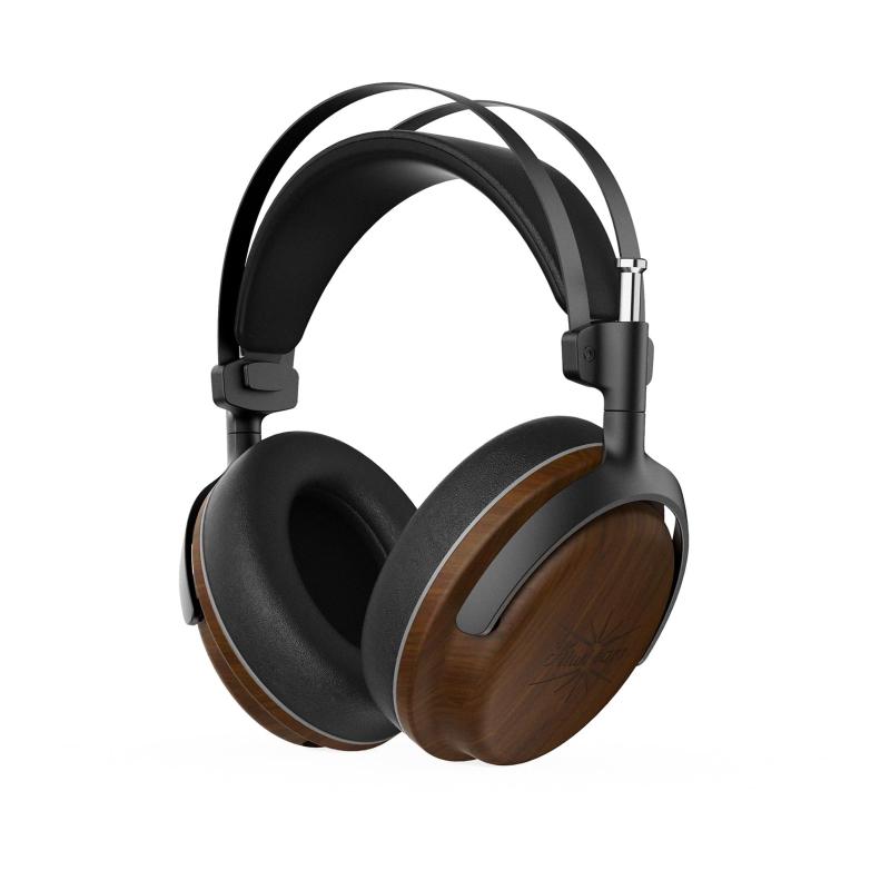 Linsoul Kiwi Ears Atheiaハイブリット型オーバーイヤーハイエンドヘッドホン 50mm複合振動板ダイナミックドライバーと改良された14.5mmの平面磁気ドライバーを追加 ウォールナット材のイヤーカッ