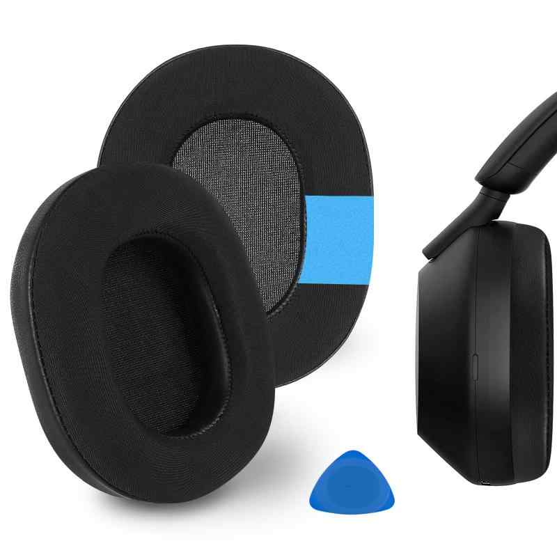 Geekria イヤーパッド Sport 互換性 パッド ソニー Sony WH-1000XM5, WH1000XM5 ヘッドホンに対応 パッド イヤー/イヤーカップ 冷却ジェル (黒)