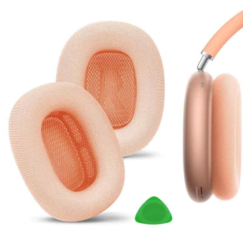 Geekria イヤーパッド Comfort 互換性 パッド アップル AirPods MAX (A2096), AirPods MAX2 (A3184) ヘッドホンに対応 パッド イヤー/イヤーカップ (メッシュファブリック/オレンジ)高品質のメモリーフォーム とメッシュファブリックで作られたイヤーパッドです。古くなったイヤーパッドを交換できます。新しいイヤーパッドに交換して、耳をより快適にします。アップル AirPods MAX (A2096), AirPods MAX 2 (A3184) と対応でき、耐久性と柔軟性のある優れたイヤーパッドです。パッケージ内容：イヤーパッド X 1ペア