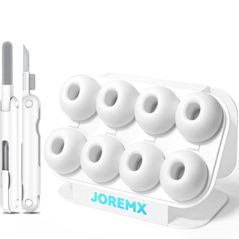 Joremx【4組】AirPods Pro 第1/2世代 イヤーピース（2023/2022/2019）せいじょうペン装備 ソフトシリコ..