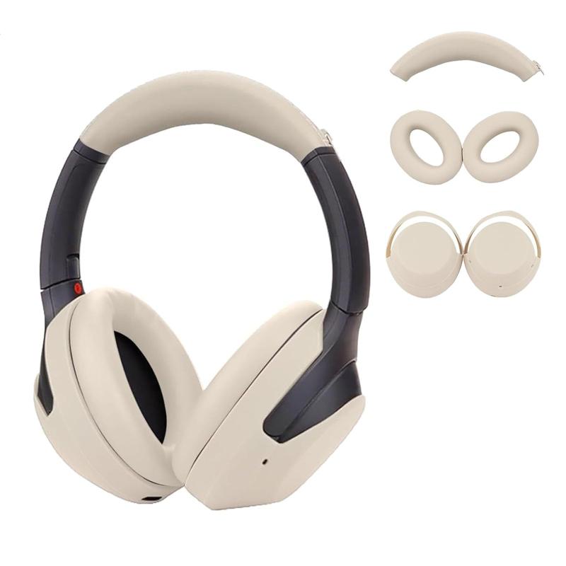 Aiivioll WH-1000XM4 イヤーパッド保護ケース ジッパーヘッドバンドプロテクター Sony WH-1000XM4/WH-1000XM3 オーバーイヤーヘッドフ..