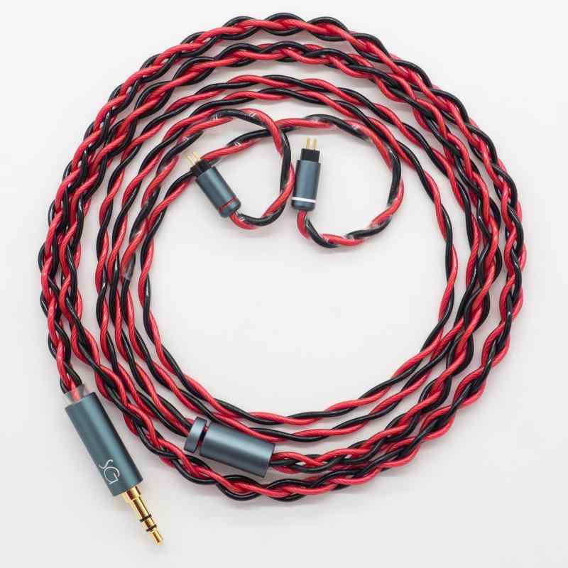 SoundsGood Samael サマエル 4芯 ハンドメイド リケーブル 高純度 無酸素銅 OFC 銀メッキ 銅 イヤホン アップグレード ケーブル 交換ケーブル