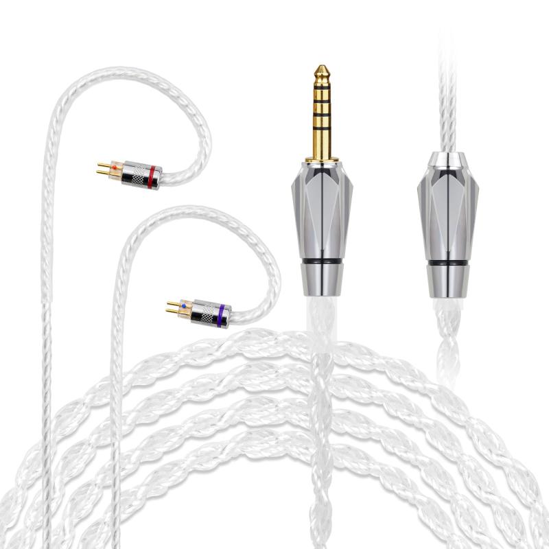 okcsc SJ �ꥱ���֥� MMCX �����֥� ����ۥ󥱡��֥� 4�� 5N ���å�ñ�뾽Ƽ SE���꡼���� Shure�� SONY�� SE215��SE535��XBA A2�ʤɤ�Ŭ�礹�� ��1.2m