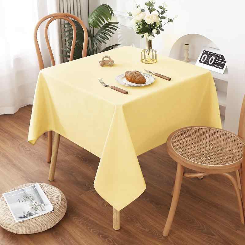 AooHome テーブルクロス 撥水 長方形 北欧 無地 汚れ防止 おしゃれ シンプル テーブルカバー リネン 耐..
