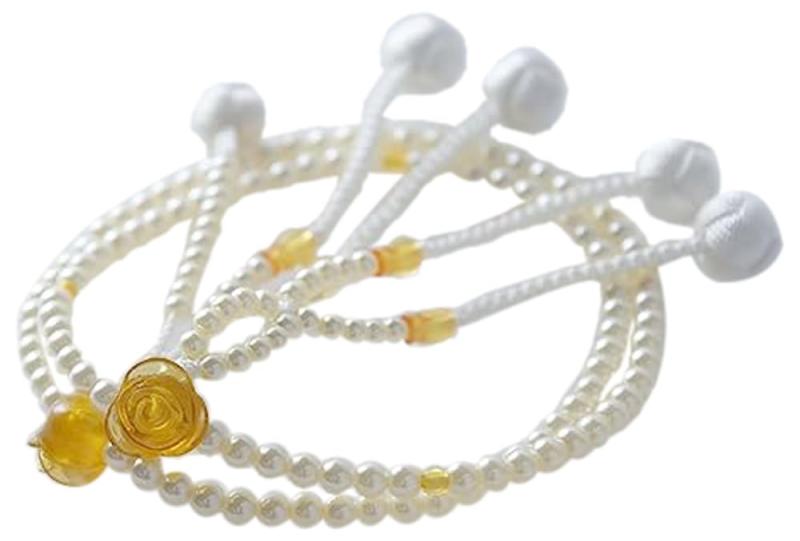 [金剛堂] 女性用念珠【ローズ】 カラフル念珠数珠S8寸プラスチック製