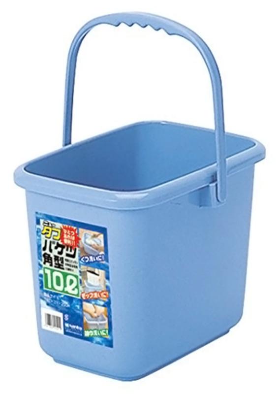 TOUGH ニュータフバケツ 角型 ストーンブルー