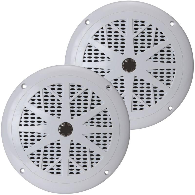 Pyle PLMR61W 6.5 Waterproof Marine Speaker Pair White [並行輸入品]